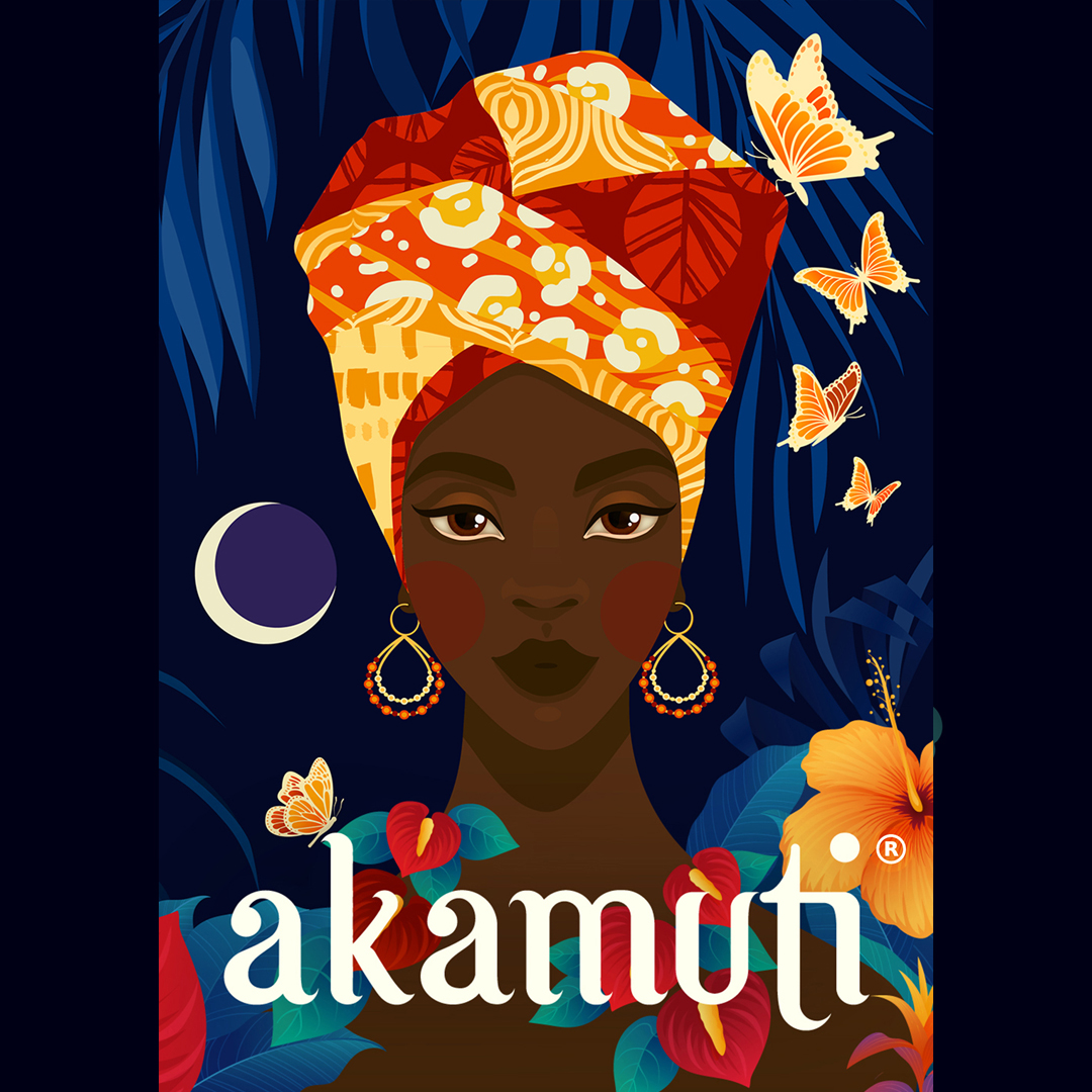 akamuti organic and ethical skincare: product catalogue cover design